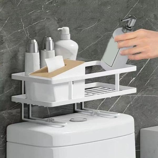 Non Perforated Toilet Storage Rack Bathroom Miscellaneous Multifunctional Home Organizer Supplies 260325