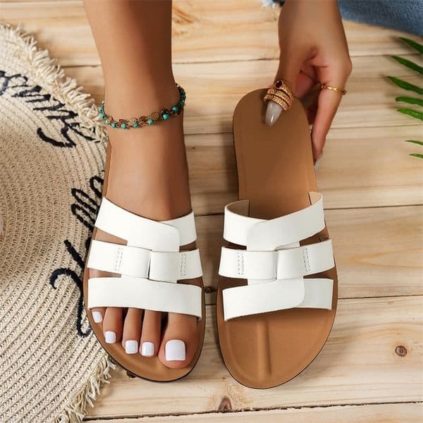 Fashionable Versatile Indoor Outdoor SlipOn Slippers Comfortable WearResistant Polyurethane Soft Bottom Ladies Beach Sandals y260306