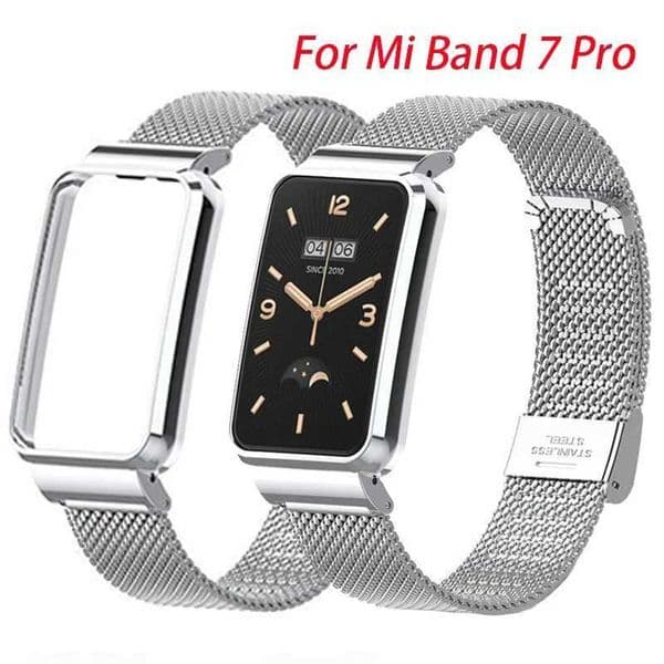 Metal Strap Case Protector for Mi Band 7 Pro BraceletsCover for mi band 7 pro Watchband Correas reloj Protective shell C260325