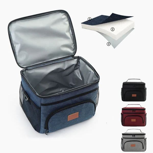Large Capacity Leak Proof Lunch Backpack Thermal Picnic Cool and Warm Insulated Bag Outdoor Storage Shoulder 260325