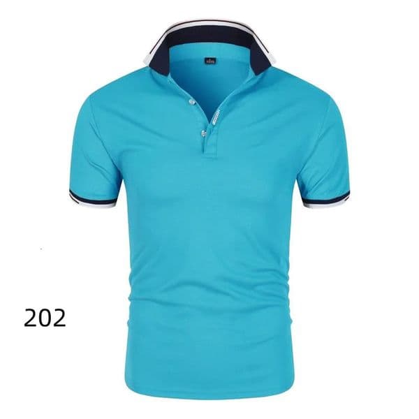 2026 Quick Drying Short Sleeved Polo Shirt Golf Company Group Breathable Lapel Sports 8Color Large 260325