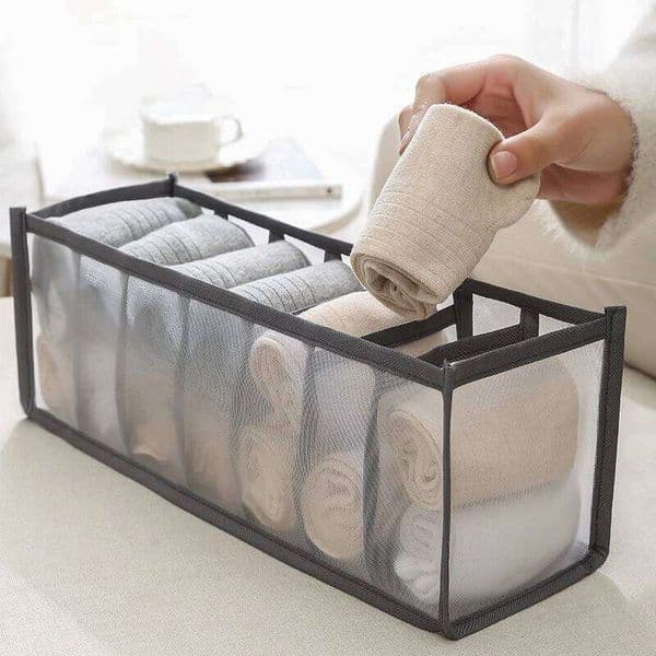 Underwear Organizer Box Foldable Closet Organizers Drawer Divider Storage Boxes For Underpants Socks Bra 26Y0326