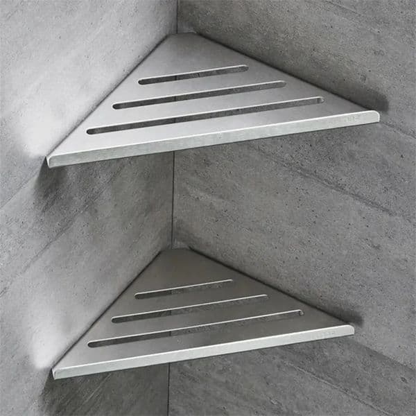 Designer Bathroom h Shower Shelf No Drilling 304 Stainless Steel Corner Organizer Storage Heavy-Duty Hollow Shampoo Rack 250110 010