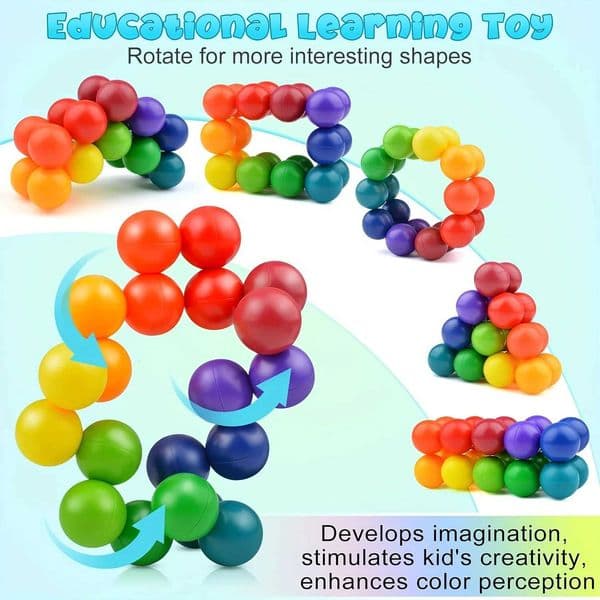 Puzzle versatile bead colored 3D decompression ball New Unique Stress Relieving Toy Z260326