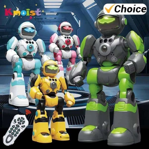 Intelligent RC Toy Voice Gesture Remote Control Programming Music Dancing Children Electric Robot Toys for Boys Kids Gifts