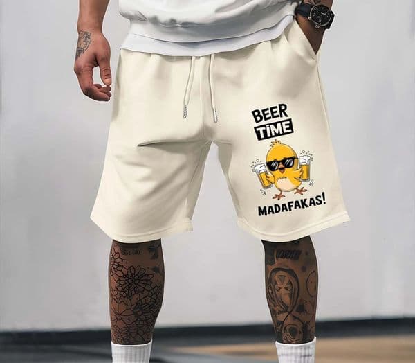 Beer Time es Mens Summer Shorts Specifically ned for Outdoor Sports and Casual Fashion Trends 260326
