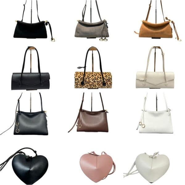 Top Quality designer bag Luxury Bag Le Clicks Bag Suede Bag Real Leather Shoulder Bag Womens Underarm Crossbody Bag Baguette Bag Le Teckels Bag Heart shaped Coeur bag