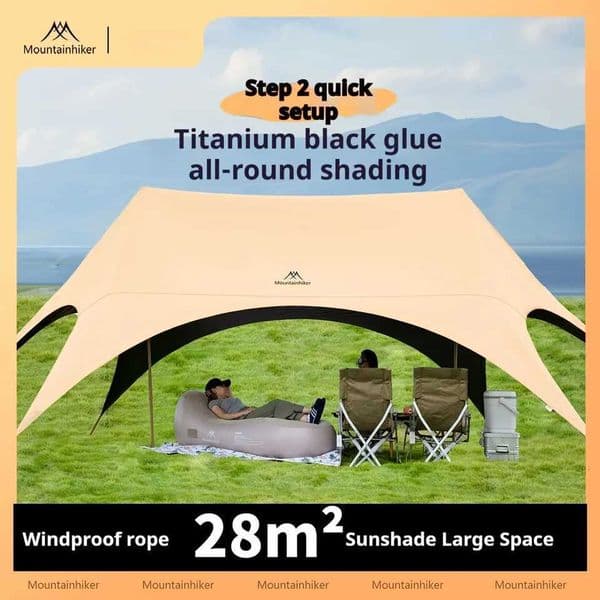 Outdoor sunshade tent canopy outdoor sunshade umbrella Suitable for outdoor recreational activities camping and patios H260325
