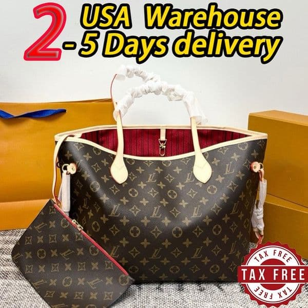 Tote bag designer bag shoulder bags luxury bags high quality large capacity neverfalls hand-held baozi mother bag beach foreskin leather diagonal cross bagv 10AA