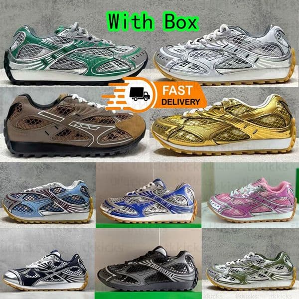 Sneakers Designer Shoes Running Shoes Womens Ballet Flats Luxury Trainers Leather Mesh Sneakers Womans Trainers Shoes Designer Women Mens Shoe Big Size 35-46 47 48