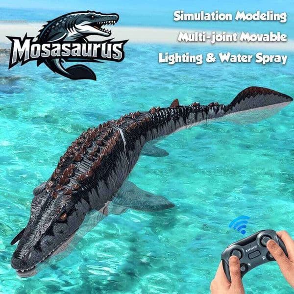 Remote control simulation of Canglong model, water splashing and swaying water, outdoor toys in the swimming pool, gift