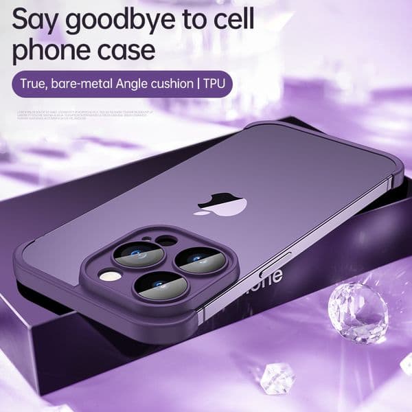 Factory Suitable For Apple 17 Phone Case Frameless Ultra-Thin Corner Cushion Lens Anti-Drop Iphone 16 Pro Protective Cover 3 6B7 3e5