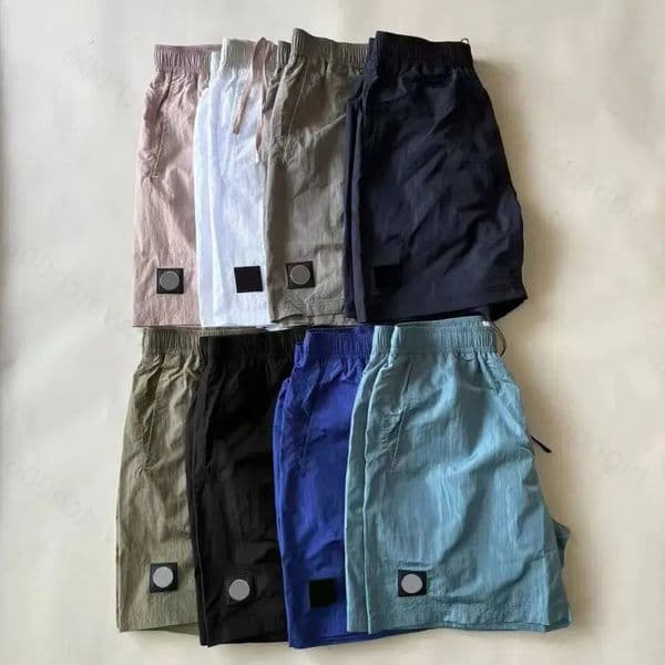 Designer stone Shorts Luxury Embroidery Mens Metal Nylon Shorts Street Sports Shorts Quick Drying SwimWear Man Beach Shorts M-2XL 342