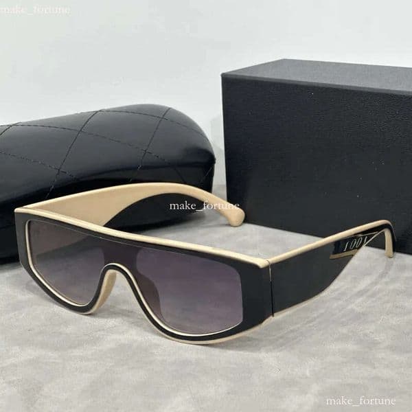 Designer Chaneell Women's Classic Luxury Gold Letter Temples Fashion Cocochannel Bag Sunglasses Outdoor Beach Leisure Travel Channelsun Glasses 002