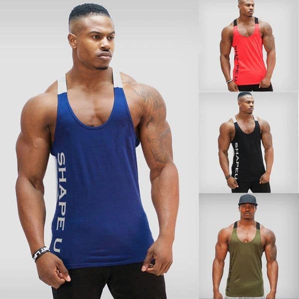 Mens Vest Printed Letters Summer Casual Breathable Sports Fitness Vest Oversized Mens Top Y2K Style Gym Running Vest 260323