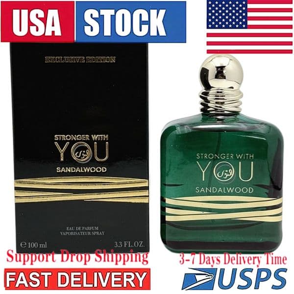 Fast Delivery of US Stock in 3-7 Days Cologne Stronger with You Sandalwood Men Long Lasting Fragrance Perfume Male Deodorant Parfum 270