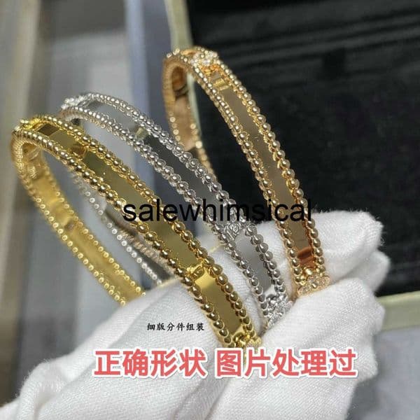 Brand Bangle high-end kaleidoscope bracelet 18k rose gold kaleidoscope beaded edge bracelet for women