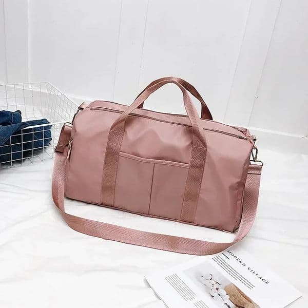 Women Storage Training Adjustable Strap Dry Wet Separated Waterproof Outdoor Fitness Travel Handbag Nylon Sports Yoga Gym Bag 260325