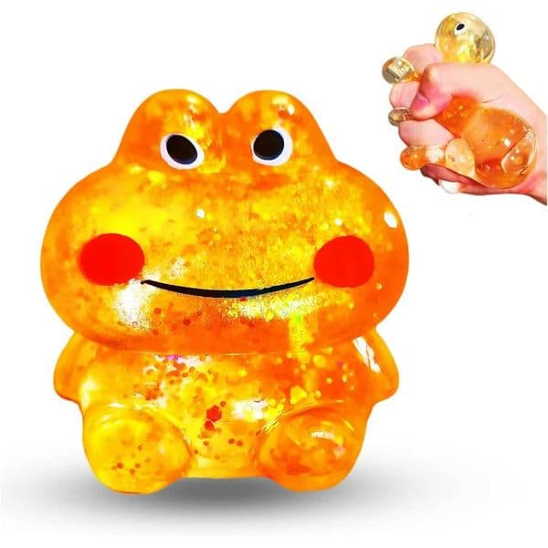 Squishy Frog Stress Balls Stretchy Squish Ball Sensory Squeeze Fidget Toys Stress Relief Balls for Kids Anxie Relief Gifts Z260326