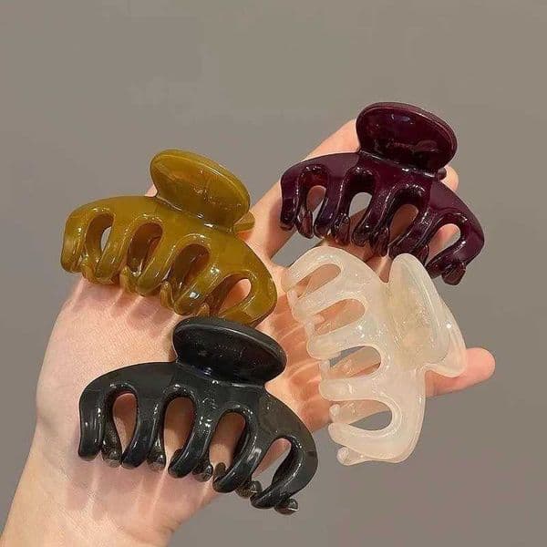 Elegant Solid Small Pumpkin Hair Claw For Women Girls Sweet Hair Ornament Claw Clip Hairpin Hair Clip Fashion Hair Accessories H260326