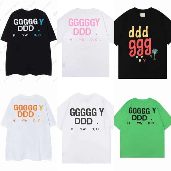 Gallrey Detp Designer T Shirt Mens Tee Letter Printed Shirts Casual Street Shorts Sleeve High Quality Cotton Tshirt Male Female Summer Clothing America Size 381 5Ff