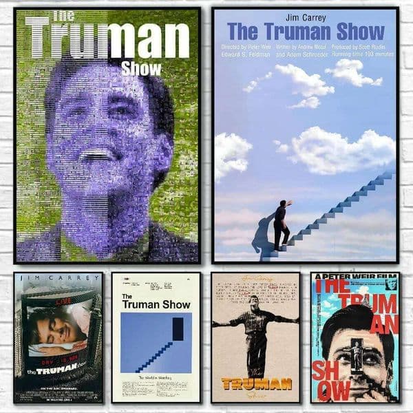 1PC The Truman Show Classic Movie HD Poster Paper Print Home Living Room Bedroom Entrance Bar Cafe Art Painting Decoration 26L0326