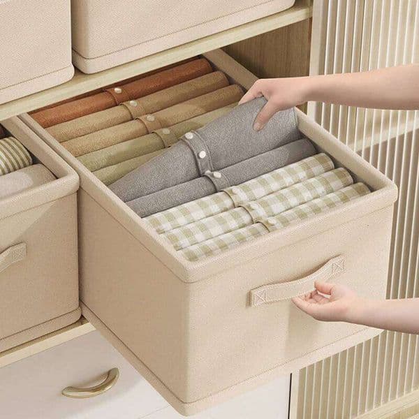 Trousers Jeans Storage Underwear Bra Socks Artifact Compartment Box Wardrobe Clothes Organizer 26Y0326