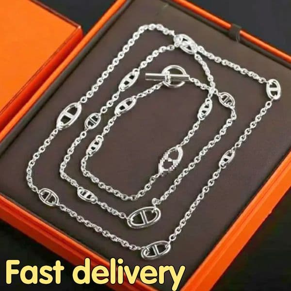 Necklace designer necklace luxury jewelry designer jewelry women metal high quality 12A diamonds letter Stainless Steel charm necklace style gift 80 100 160cm nice