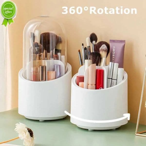 Designer 360Rotating Makeup Make Up Brush h Holder For Cosmetic Storage Box Lipstick Eyeshadow Pencil Eye Shadow Organizer 010