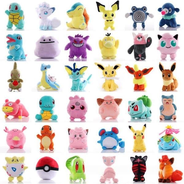Wholesale 8-inch Cartoon Animal Plush Toys, Cute Claw Machine Shaped Dolls, Suitable for Party Favors and Birthday Gifts, Multiple Styles Available.