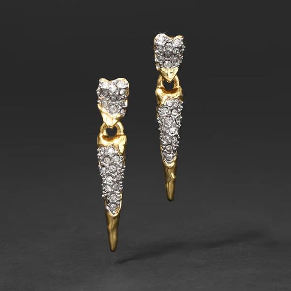 Exquisite Tapered Water Drop Rhinestone Earrings for Women Luxury Studs Retro Chic & Influencer Style Versatile High-End Jewelry for Parties & Daily Wear