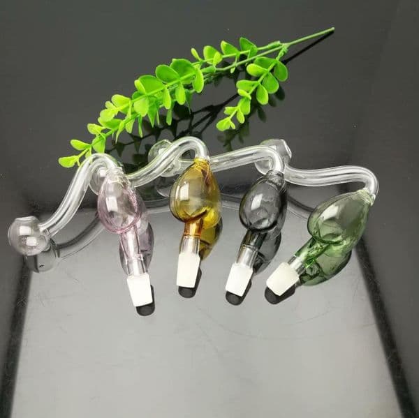 Glass Smoking pipes hookah Oil Burner Pipes Smokings New Colored Peach Heart Glass Stove and Smoking Accessories