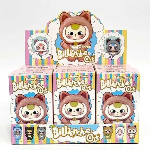 Caixa Misteriosa PVC Model Figure Toy Gift Baby Three Billionaire Lucky Cat Series Blind Box Toys Mystery Box L2605291