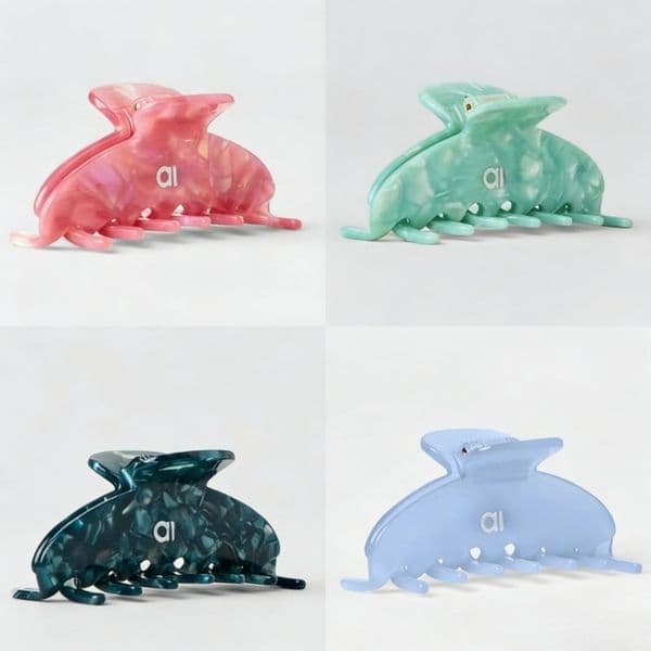 Top Quality Designer Acetate Claw Clip Trendy Sporty Letter Hair Clip Oversized Minimalist Hair Claw Women's Fashion Hair Accessory Multi-Color