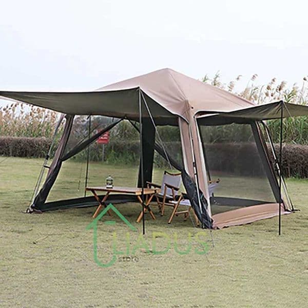 Instant Setup Camping Canopy Auto Pop-Up with UV Protection Waterproof Blackout Mosquito Net Portable Outdoor Shade Shelter H260325