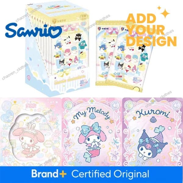 Designer Genuine Sanrio Card Polaroid Heartbeat Wink Hello Kitty My Melody Life Diary Anime Collection Card Toys Gifts Luxury Goods
