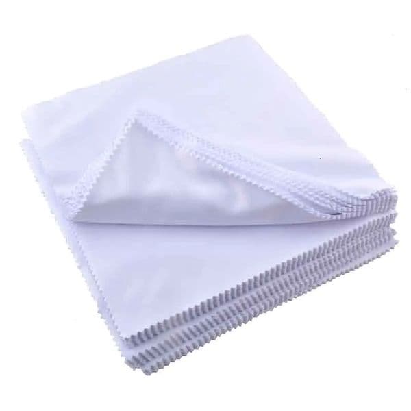 100pcs White 20x20cm Sublimation Microfiber cleaning cloth eye glasses cleaning cloth screen lens cloth Black white 260326BJ
