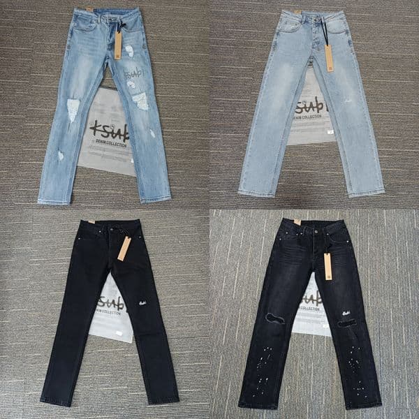 2026 Ksubi Jeans Denim Trousers Mens Jeans Designer Jean Men Black Pants High-end Quality Straight Design Retro Shinny Casual Sweatpants Designers Joggers Pant e2