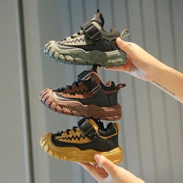 High Quality Anti-slippery Children Sport Shoes New Style Appealing Nice Kids Training Shoes Girl Boy Wave Stripe Sneaker I09147 Z260326