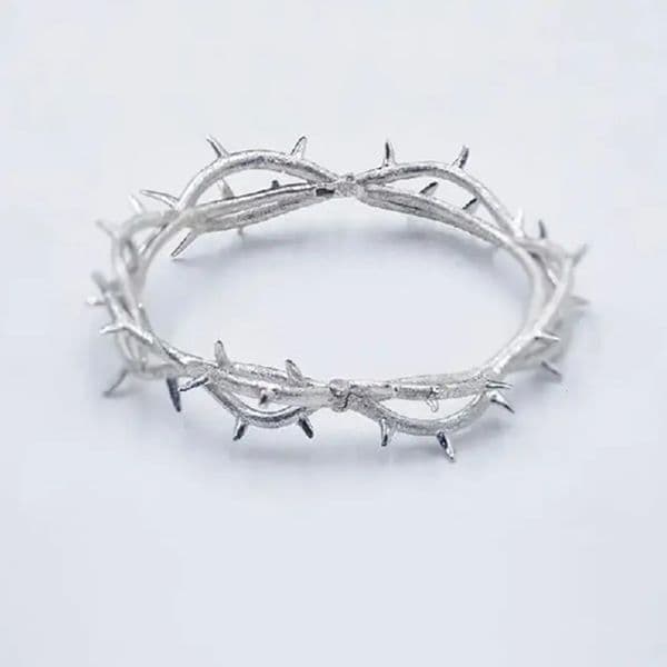 Thorn Bracelet Punk Gothic Cosplay Unisex Metal Hip Hop Hand Chain Silver Color Bangles Props 260402