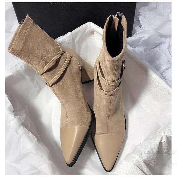 Free shipping designer boots 2025 new fashion casual high-end texture solid color short boots Martin boots for women