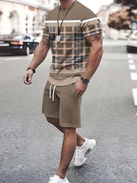 Men's Tracksuits 2026 Fashionable Street Hip Hop Rap Set Cool Youth T-shirt And Shorts Casual Versatile Two Piece 3D Printed