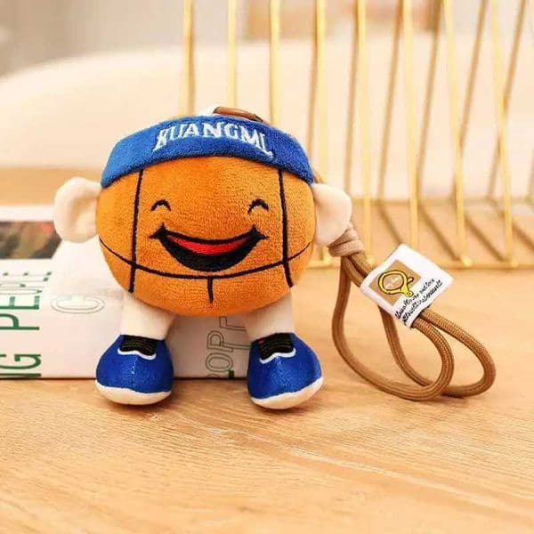 Latest Basket Foot Backpack Pendant Keychain Kawaii Stuffed Plush Toy Doll Cartoon Anime Cute Gift for Girlfriend R251210