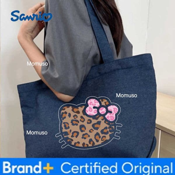 Sanrio 1pc Large capacity commuter single shoulder personality simple womens shopping bag H260327