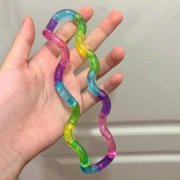 2026 New Fun And Educational Deformable Fidget Toy Rrainbow Color Unlockable Twisting Rope Knot Pressure Adult Stress Toys Q260326 D9y6 Toy