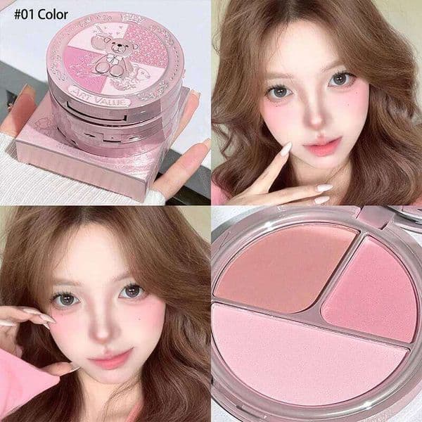 ART VALUE Matte Natural Cheek Tint Rouge Pink Cream Blush Makeup Face Blusher Contour Brighten Cosmetics Palette 26L0327