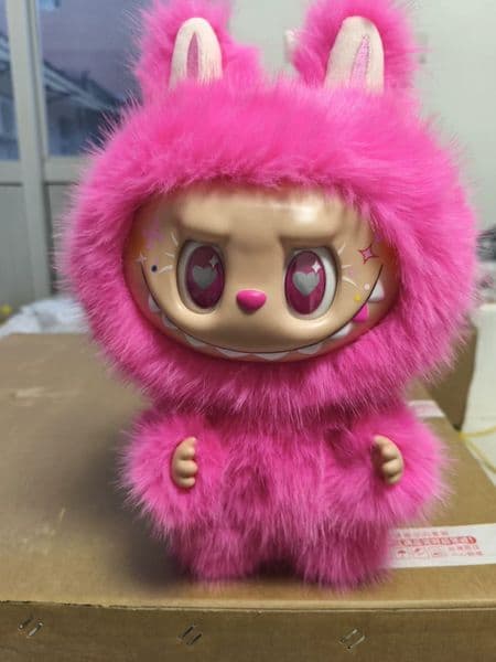 38CM Zimomo the Monsters 10th Anniversary Series Pink Purple Red Green Zimomo Vinyl Plush Doll Decorative Ornaments Surprise Gift