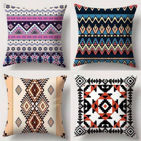 Home Decor Bohemian Aztec-Patterned Decorative Covers Pattern Cushion Suitable for Sofa Bedroom Car Pillow Case Cover 26L0327