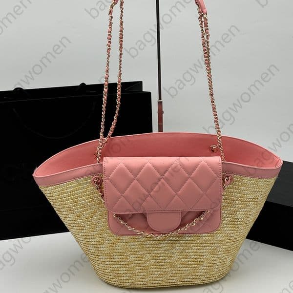 Weaving Vegetable Basket Shopping Bag Straw Woven Tote Bag Shoulder Bag Handbag Purses Bags For Women Hobo Armpit Bag Sac De Luxe Classic Underarm Bag Luxury Bag