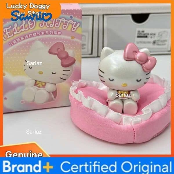 Sanrio Genuine Soft Sofa Sleep Position Kuromi Cinnamorol Hellokitty Aromatherapy Blind Box Figure Ornament Trendy Toy Kid Xmas Gift H260327